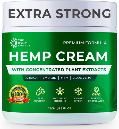 Extra strong hemp cream 250ml - cream,